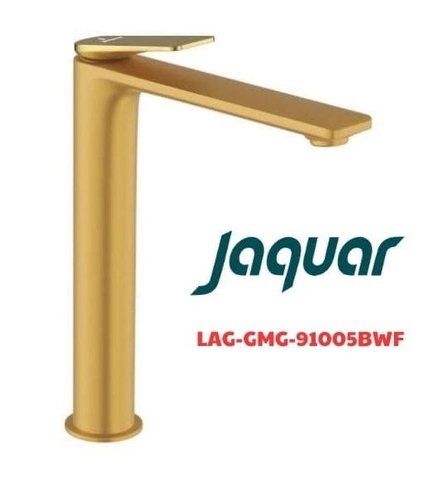 Vòi chậu rửa mặt nóng lạnh màu vàng Ấn Độ Jaquar LAG-GMG-91005BWF