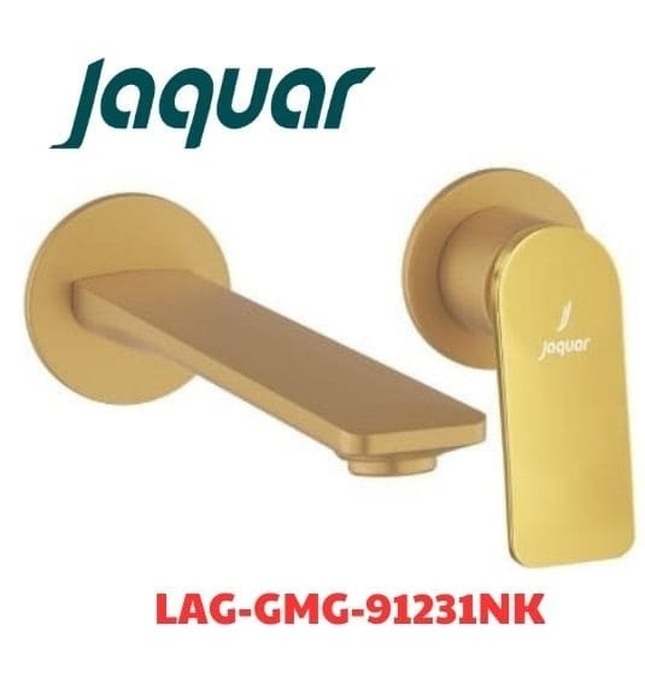 Vòi rửa mặt âm tường 2 chân màu vàng Ấn Độ JAQUAR LAG-GMG-91231NK