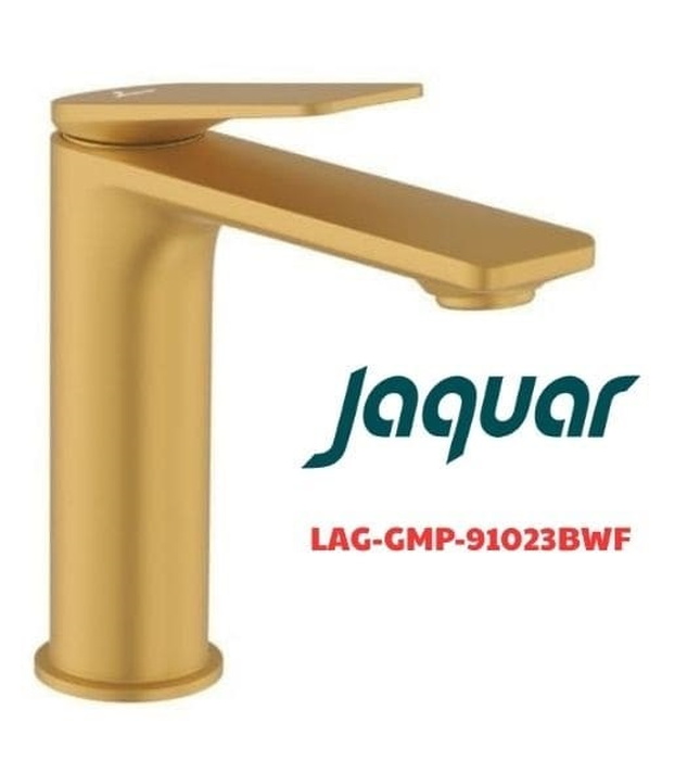 Vòi chậu rửa mặt nóng lạnh màu vàng mờ Ấn Độ Jaquar LAG-GMP-91023BWF