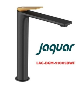 Vòi chậu rửa mặt nóng lạnh đen vàng Ấn Độ Jaquar LAG-BGM-91005BWF