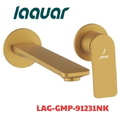 Vòi rửa mặt âm tường 2 chân màu vàng mờ Ấn Độ JAQUAR LAG-GMP-91231NK