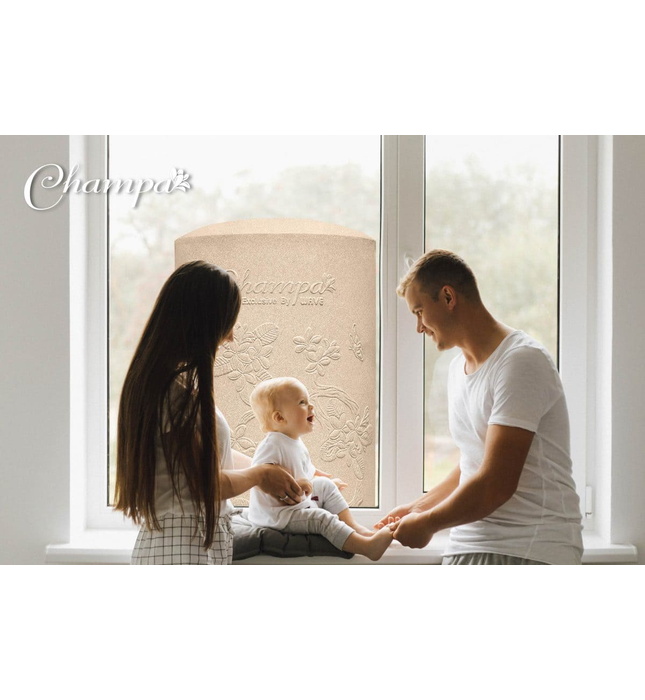 Bồn nước kháng khuẩn Thái Lan Wave Champa D2000TXC 2000L trắng xà cừ