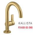 Vòi chậu rửa mặt nóng lạnh 1 chân màu đồng Kallista P24409-00-2MB