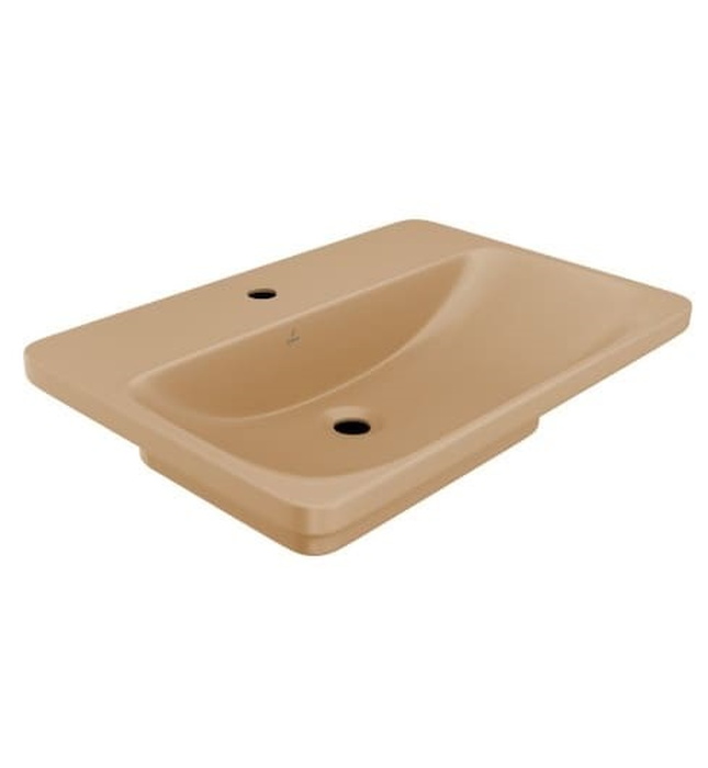 Chậu lavabo bàn đá Ấn Độ màu be mờ Jaquar LAS-BEM-91931