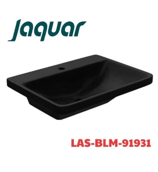Chậu lavabo bàn đá Ấn Độ màu đen mờ Jaquar LAS-BLM-91931