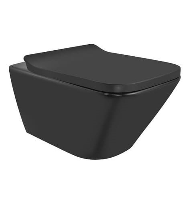 Bồn cầu treo tường không vành màu đen Jaquar LAS-BLM-91953BIUF