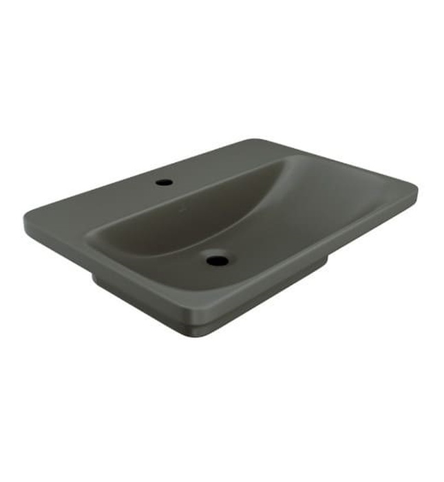 Chậu lavabo bàn đá Ấn Độ màu xám mờ Jaquar LAS-GRM-9193