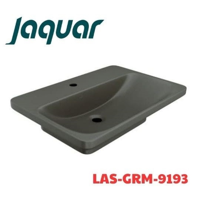Chậu lavabo bàn đá Ấn Độ màu xám mờ Jaquar LAS-GRM-9193