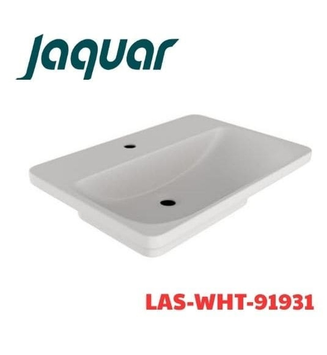 Chậu lavabo bàn đá Ấn Độ màu trắng mờ Jaquar LAS-WHT-91931