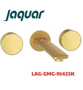 Vòi chậu âm tường Ấn Độ màu vàng Jaquar LAG-GMG-91423K