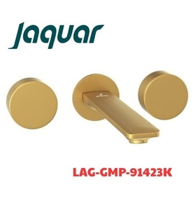 Vòi chậu âm tường Ấn Độ màu vàng Jaquar LAG-GMP-91423K