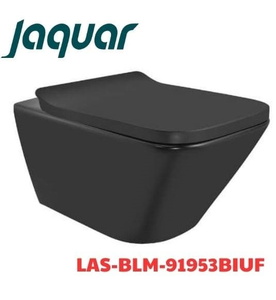 Bồn cầu treo tường không vành màu đen Jaquar LAS-BLM-91953BIUF