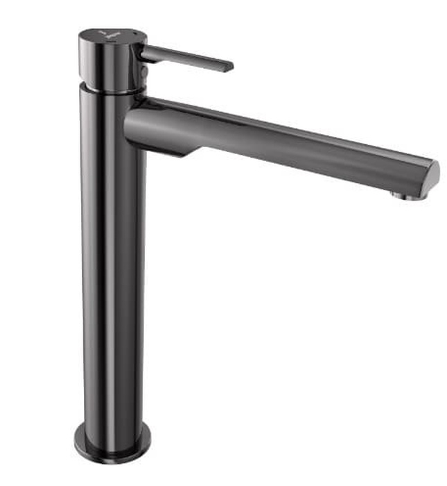 Vòi chậu rửa mặt nóng lạnh chrome đen Ấn Độ Jaquar FLP-BCH-5005BPM