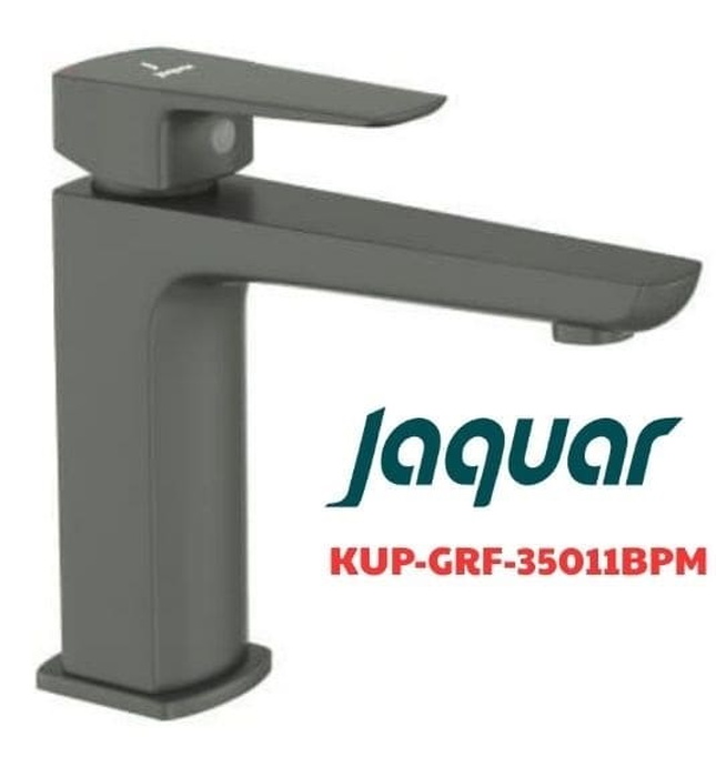 Vòi chậu rửa mặt nóng lạnh màu than chì Ấn Độ Jaquar KUP-GRF-35011BPM