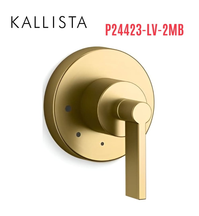 Mặt nạ điều khiển âm lượng sen tắm màu đồng Kallista P24423-LV-2MB