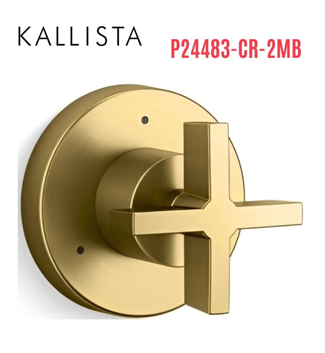 Mặt nạ chuyển đổi hướng dòng nước sen tắm màu đồng Kallista P24483-CR-2MB