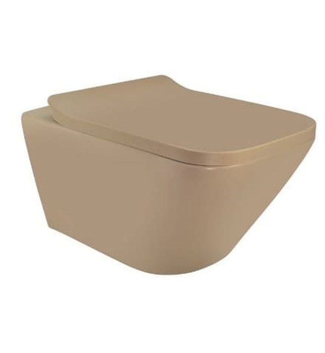 Bồn cầu treo tường không vành màu be Jaquar LAS-BEM-91953BIUF