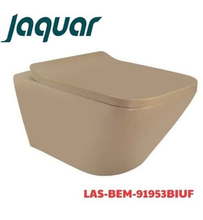 Bồn cầu treo tường không vành màu be Jaquar LAS-BEM-91953BIUF
