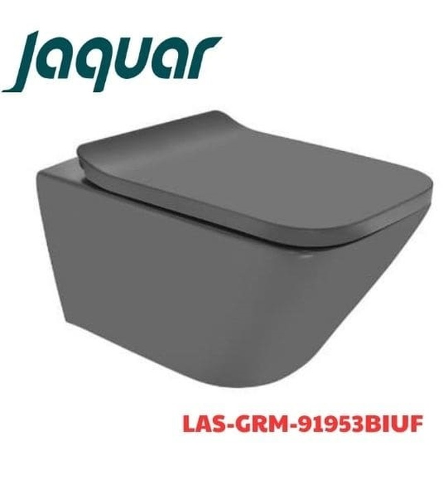 Bồn cầu treo tường không vành màu xám Jaquar LAS-GRM-91953BIUF