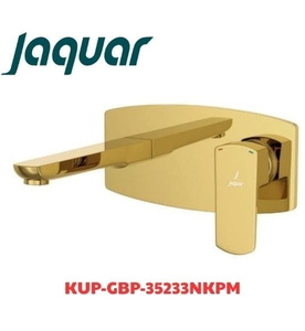 Vòi chậu âm tường màu vàng bóng Ấn Độ Jaquar KUP-GBP-35233NKPM