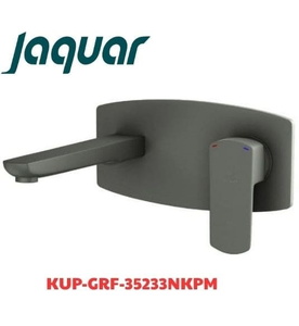 Vòi chậu âm tường màu than chì Ấn Độ Jaquar KUP-GRF-35233NKPM