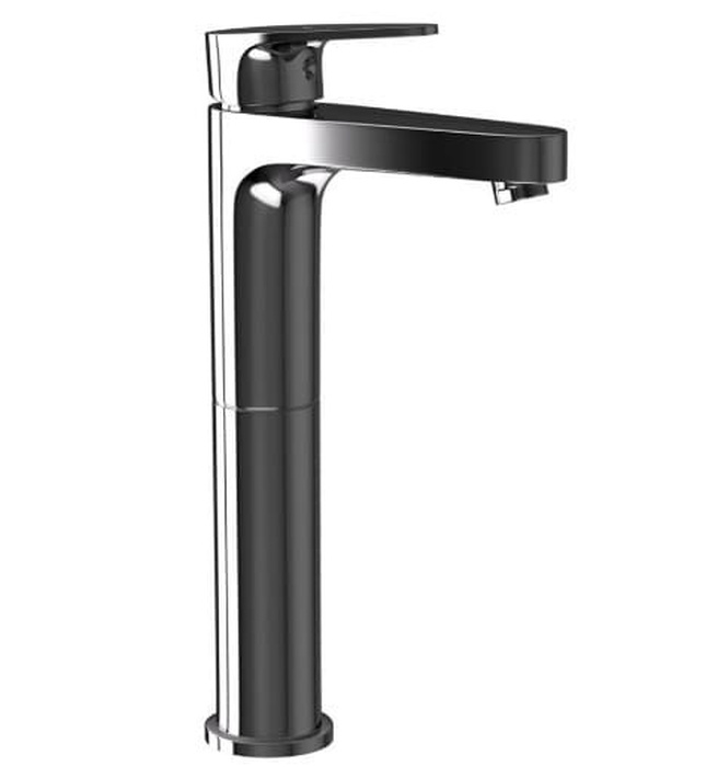 Vòi chậu rửa mặt thân cao màu đen chrome Ấn Độ Jaquar VGP-BCH-81005NB