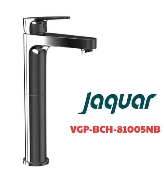 Vòi chậu rửa mặt thân cao màu đen chrome Ấn Độ Jaquar VGP-BCH-81005NB