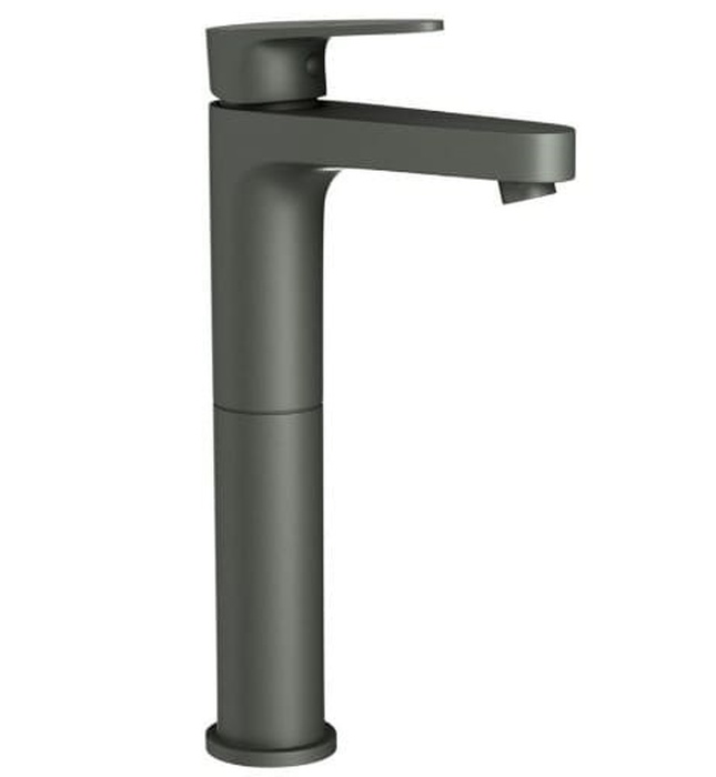 Vòi chậu rửa mặt thân cao màu than chì Ấn Độ Jaquar VGP-GRF-81005NB