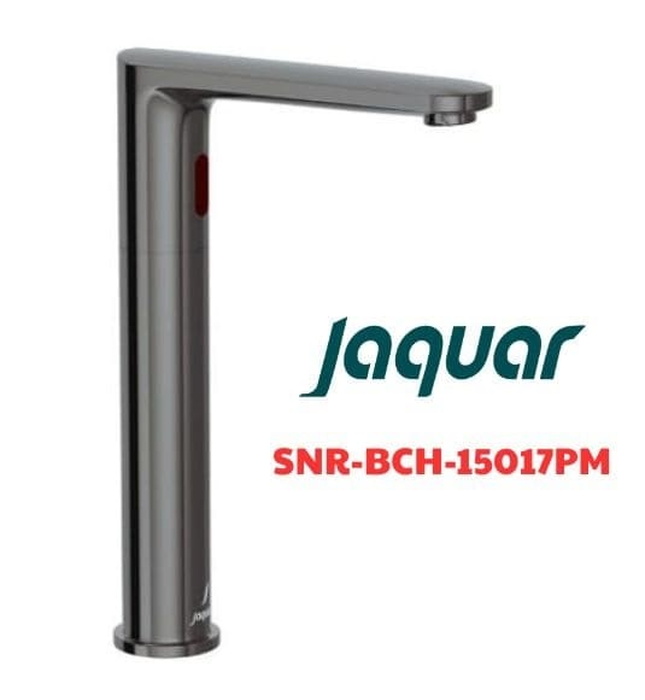Vòi chậu rửa cảm biến thân cao màu đen chrome Ấn Độ Jaquar SNR-BCH-15017PM