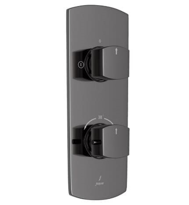 Củ sen nhiệt độ âm tường Ấn Độ màu đen chrome Jaquar KUP-BCH-35681PMV