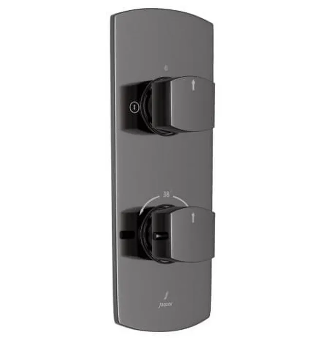 Củ sen nhiệt độ âm tường Ấn Độ màu đen chrome Jaquar KUP-BCH-35681PMV