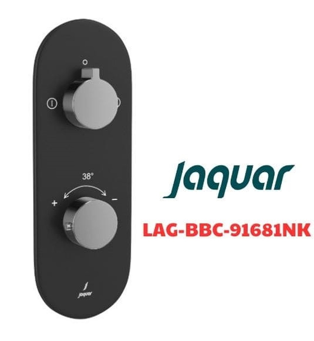 Mặt nạ sen nhiệt độ âm tường Ấn Độ màu đen chrome Jaquar LAG-BBC-91681NK