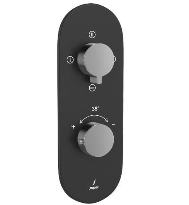 Bộ vòi sen nhiệt độ âm tường Ấn Độ đen Jaquar LAG-BBC-91683NK