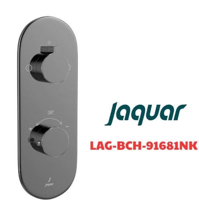 Mặt nạ sen nhiệt độ âm tường Ấn Độ màu đen chrome Jaquar LAG-BCH-91681NK