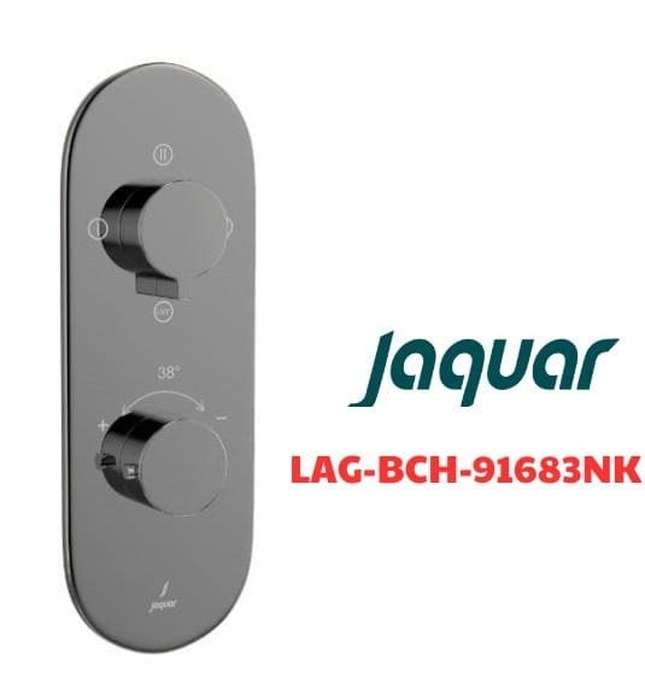 Bộ vòi sen nhiệt độ âm tường Ấn Độ đen chrome Jaquar LAG-BCH-91683NK