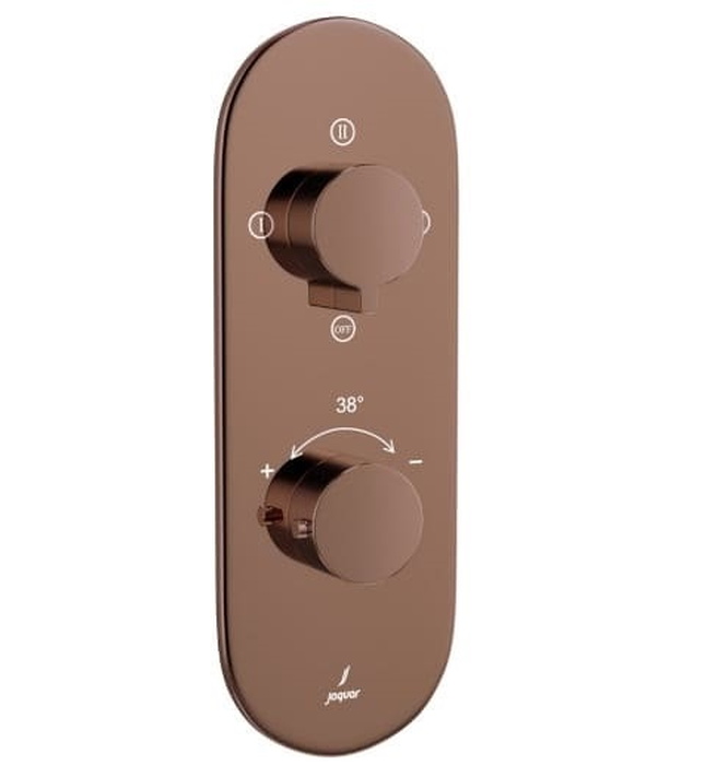 Bộ vòi sen nhiệt độ âm tường Ấn Độ màu đồng đỏ Jaquar LAG-BGP-91683NK