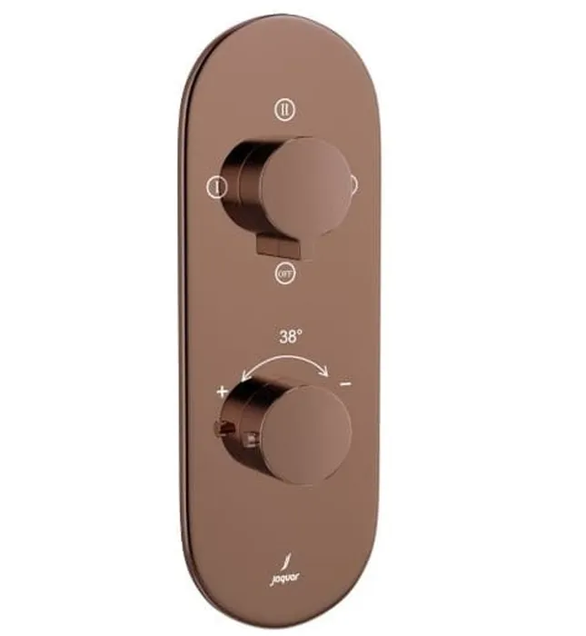 Bộ vòi sen nhiệt độ âm tường Ấn Độ màu đồng đỏ Jaquar LAG-BGP-91683NK