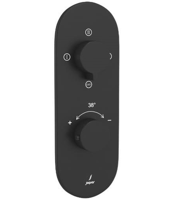 Bộ vòi sen nhiệt độ âm tường Ấn Độ đen mờ Jaquar LAG-BLM-91683NK