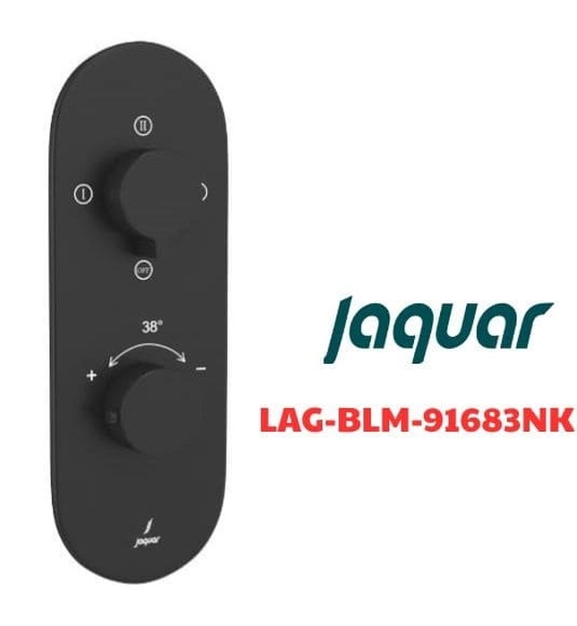 Bộ vòi sen nhiệt độ âm tường Ấn Độ đen mờ Jaquar LAG-BLM-91683NK