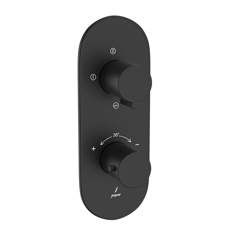 Bộ vòi sen nhiệt độ âm tường Ấn Độ đen mờ Jaquar LAG-BLM-91683NK