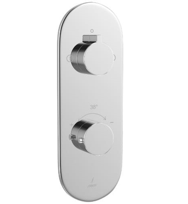 Mặt nạ sen nhiệt độ âm tường Ấn Độ màu chrome Jaquar LAG-CHR-91681NK