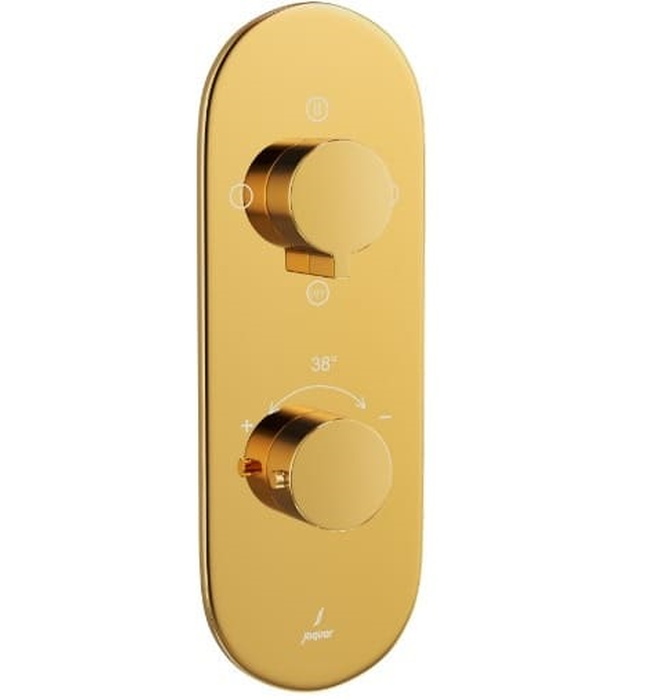 Bộ vòi sen nhiệt độ âm tường Ấn Độ màu vàng sáng Jaquar LAG-GBP-91683NK