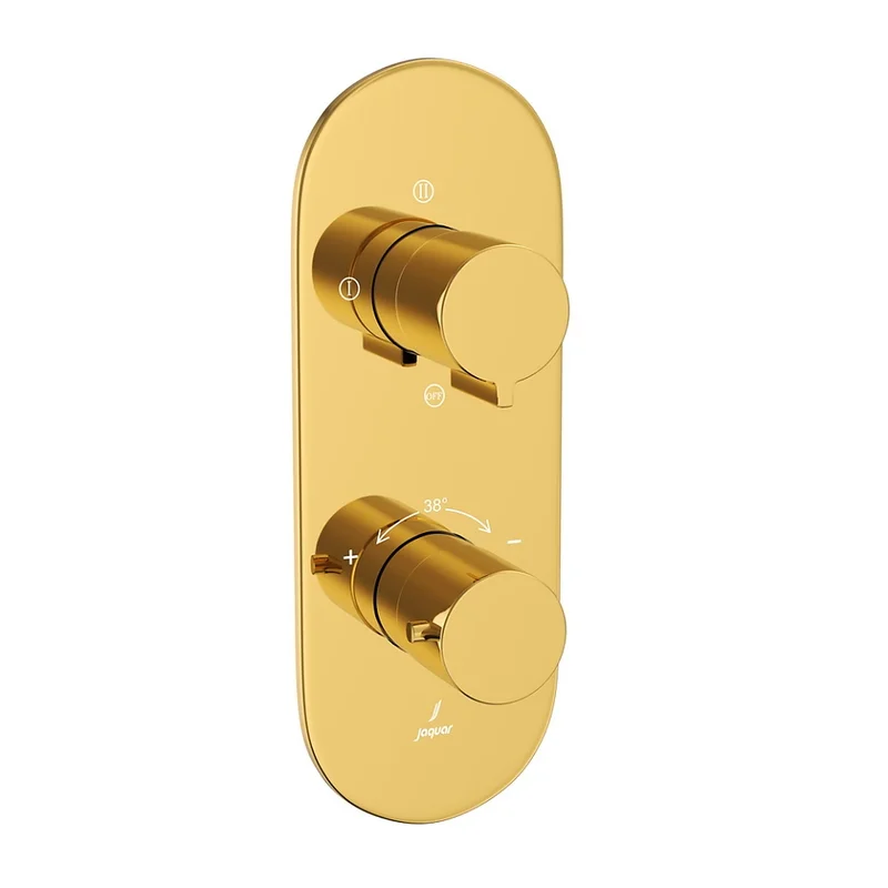 Bộ vòi sen nhiệt độ âm tường Ấn Độ màu vàng sáng Jaquar LAG-GBP-91683NK