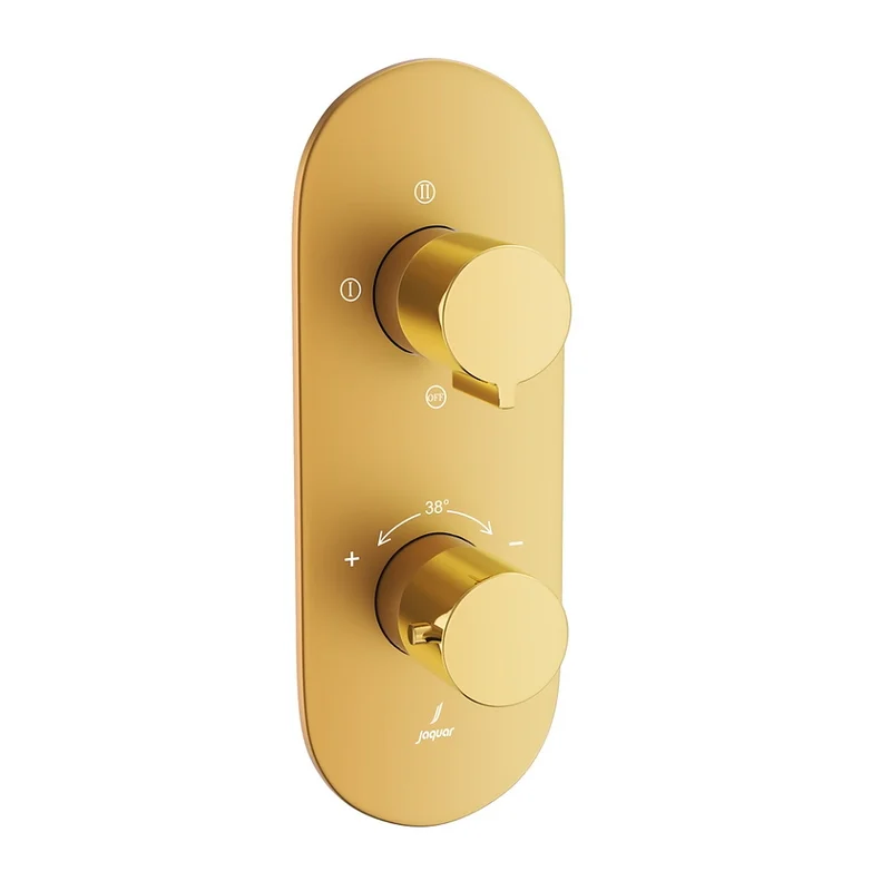 Bộ vòi sen nhiệt độ âm tường Ấn Độ màu vàng Jaquar LAG-GMG-91683NK
