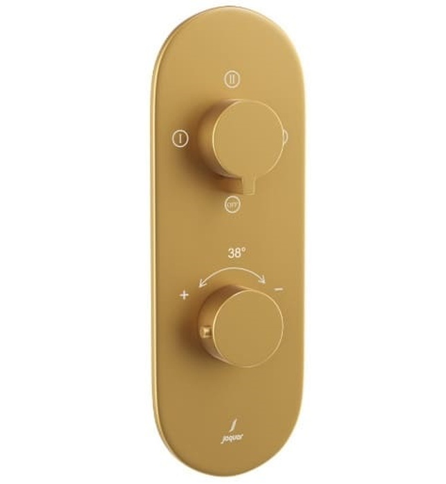 Bộ vòi sen nhiệt độ âm tường Ấn Độ màu vàng mờ Jaquar LAG-GMP-91683NK