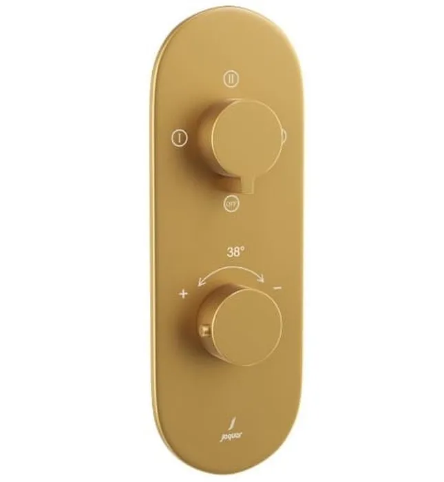 Bộ vòi sen nhiệt độ âm tường Ấn Độ màu vàng mờ Jaquar LAG-GMP-91683NK