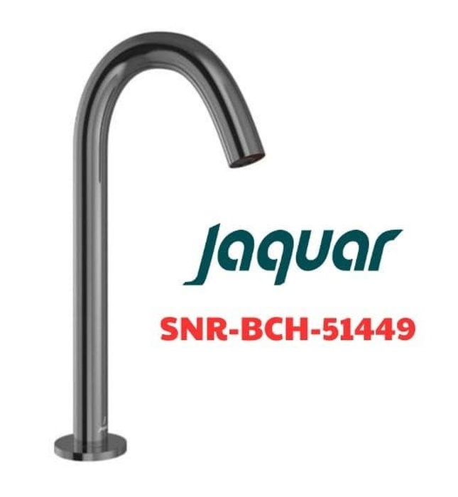 Vòi chậu rửa cảm biến thân cao màu đen chrome Ấn Độ Jaquar SNR-BCH-51449