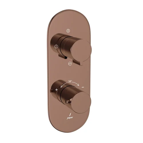 Bộ vòi sen nhiệt độ âm tường Ấn Độ màu đồng đỏ Jaquar LAG-BGP-91683NK