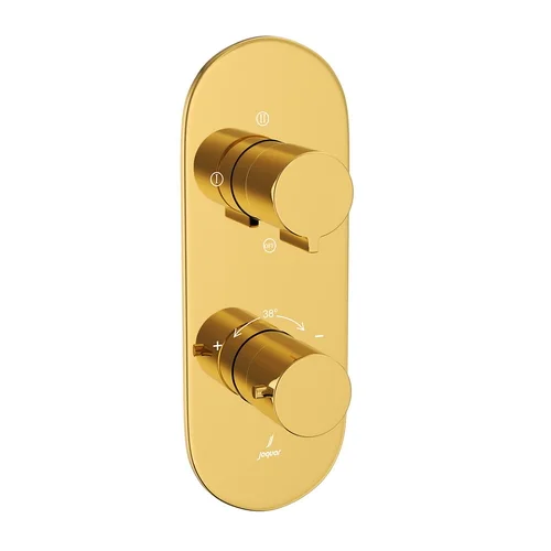 Bộ vòi sen nhiệt độ âm tường Ấn Độ màu vàng sáng Jaquar LAG-GBP-91683NK