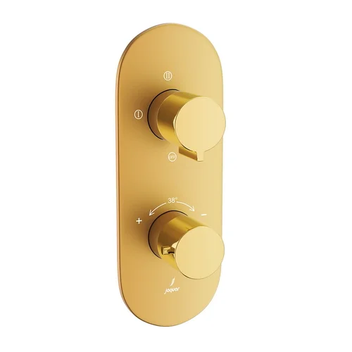 Bộ vòi sen nhiệt độ âm tường Ấn Độ màu vàng Jaquar LAG-GMG-91683NK